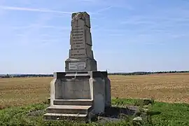 Monumento en el campo de batalla.