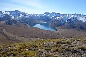 &nbsp; El lago Tennyson visto desde el sur
