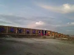 Mural Maclovio, color y concreto