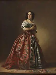 Teodora Lamadrid como Adriana Lecouvreur (1853). Museo del Romanticismo.