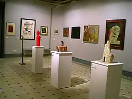 Sala de la pinacoteca.