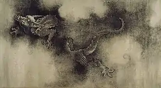 Sección del rollo «Nueve Dragones», por Chen Rong, 1244 d. C., dinastía Song.