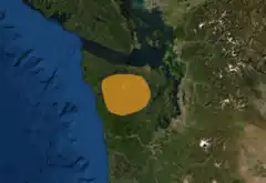 Área de distribución de M. olympus