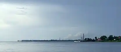 Vista del puerto de Onega