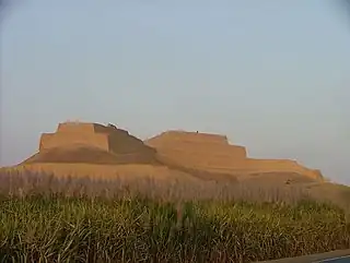 Vista de la fortaleza de Paramonga