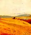 Sin título (Paisaje). 1899. Óleo sobre tela. 34,8 x 31,9 cm.