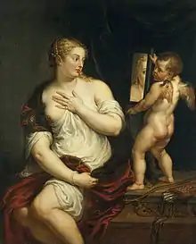 Venus y Cupido (Rubens), copia de la Venus del espejo (Tiziano).