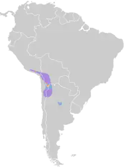 alt=Mapa de distribución
No reproductivo Todo el año Cría