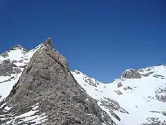 Pico Tesorero (2570&nbsp;m), en el macizo de los Urrieles, un trifinio Asturias-Cantabria-León