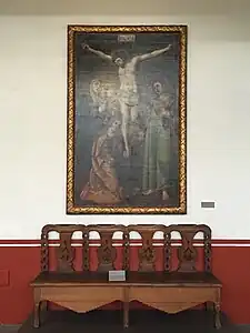 Obra en el pasillo del Museo Casa del Risco