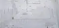Plano y organización de la cimentación de la torre