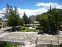 Vista de la plaza Mayor de Huambo.