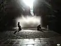 La fuente en el centro de la glorieta