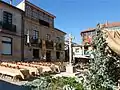 Mesas para comidas en la calle