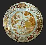 Porcelana china, dinastía Qing, principios del siglo XVIII