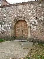 Pórtico de la iglesia.
