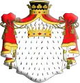 Escudo de mortero presidente y conde siglo&nbsp;XVIII