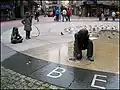 El grupo escultórico de la Fuente de los Niños en la plaza