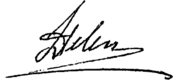 Firma de Elena de Waldeck y Pyrmont