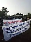 Los manifestantes marchan en Cotonú pidiendo elecciones libres
