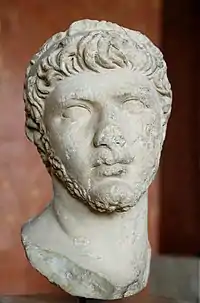Ptolomeo de Mauritania, 30-40 a. C., busto en el museo del Louvre, Francia