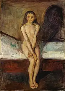 Pubertad, 1894–1895, óleo sobre lienzo, 151.5 x 110&nbsp;cm, National Gallery (Norway).