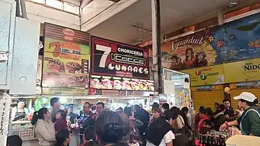 Choricería en el Mercado Central