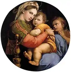 Virgen de la silla, de Rafael, 1513-1514.