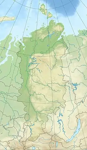 Lago Taimir ubicada en Krai de Krasnoyarsk