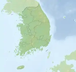 Faro Homigot호미곶 등대 ubicada en Corea del Sur