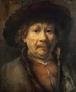 Rembrandt: Autorretrato, (~1655).