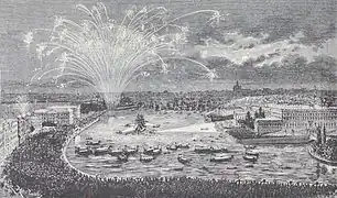 Llegada a Estocolmo de Adolf Erik Nordenskiöld a bordo del vapor Vega el 24 de abril de 1880.