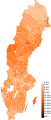 Mapa de resultado del Partido del Centro (C)