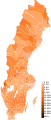 Mapa de resultado de los Demócratas Cristianos (KD)