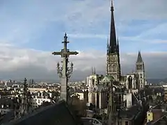Flecha de la Catedral de Rouen.