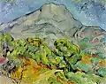 Paisaje de Cezanne (Postimpresionismo).