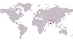 Área de distribución de S. indica
