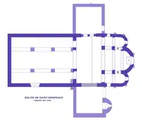 Iglesia de Saint-Généroux (2.º cuarto del s.&nbsp;XI)