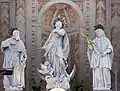 La Virgen, san Francisco de Sales y san Juan Nepomuceno, por Giovanni Marchiori.