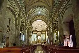 Interior del templo.