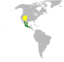 &nbsp;&nbsp;&nbsp;&nbsp;&nbsp;Zona de nidificación&nbsp;&nbsp;&nbsp;&nbsp;&nbsp;Zona de nidificación y de invernada