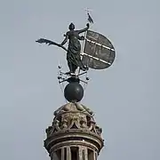 El Giraldillo o Coloso de la fe victoriosa, estatua de bronce de 347&nbsp;cm que remata la Giralda de Sevilla (Luis de Vargas, Hernán Ruiz el Joven y Bartolomé Morel, 1568).