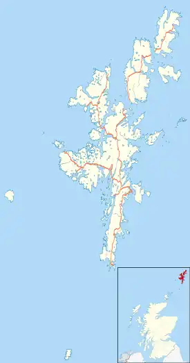 Lerwick ubicada en Shetland