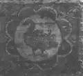 Ganso dentro de una flor de ocho pétalos, siglo&nbsp;VII–X. Se conserva actualmente en el Museo de Arte de Cleveland, Cleveland, Ohio, EE. UU.