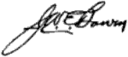Firma de John W. E. Bowen Sr.
