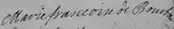 Firma de Francisca María de Borbón