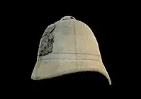 Casco de médula utilizado durante la segunda mitad del siglo XIX en el Sudeste asiático español y más tarde en la guerra hispano-estadounidense.