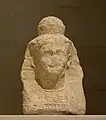 Cabeza de esfinge de un trono de Astarté