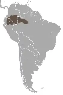 Distribución de A. vociferans