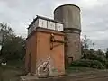 Antiguos tanques de agua de la estación